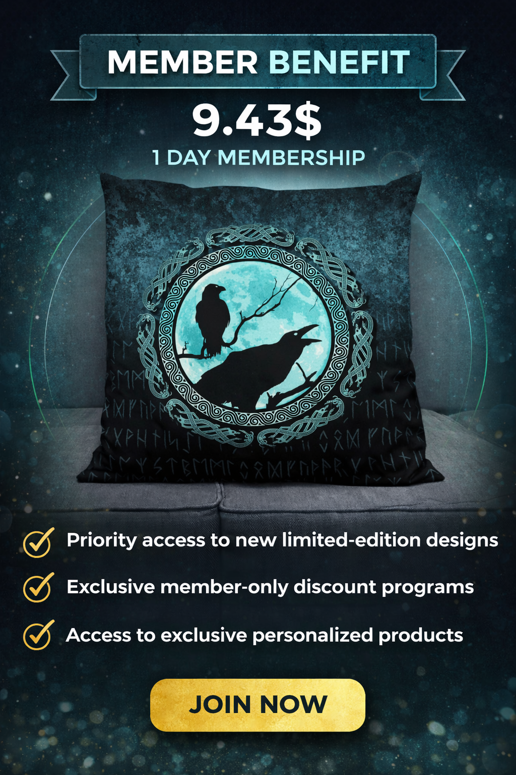 Pillow Bronze Shield Membership