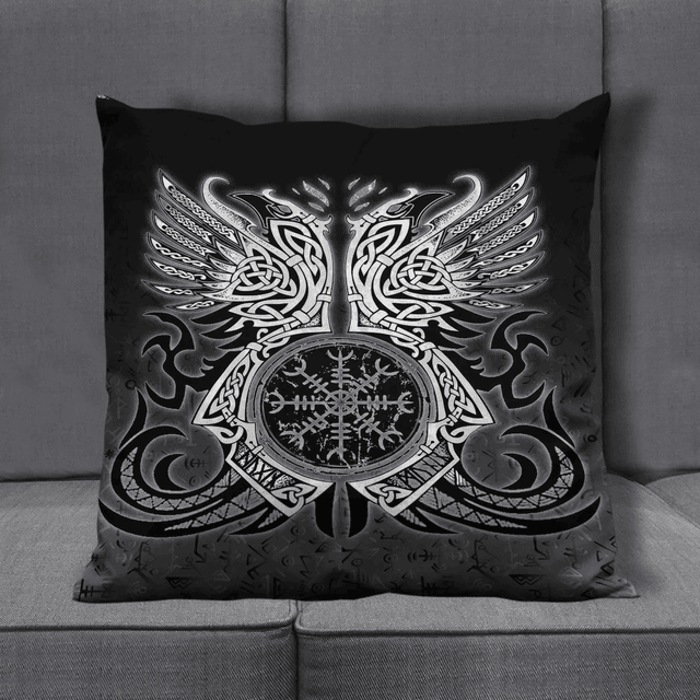  Two Raven Cletic Viking Pillow Covers