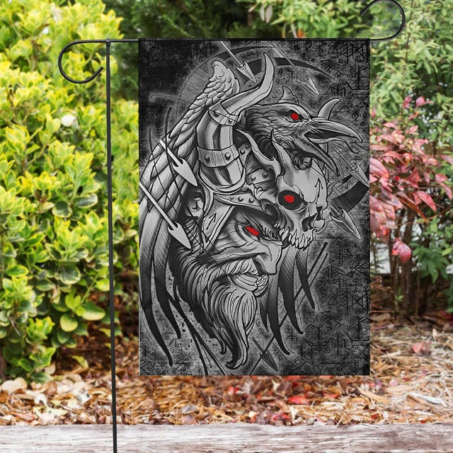 Odin Viking Raven Of Odin Viking Flag