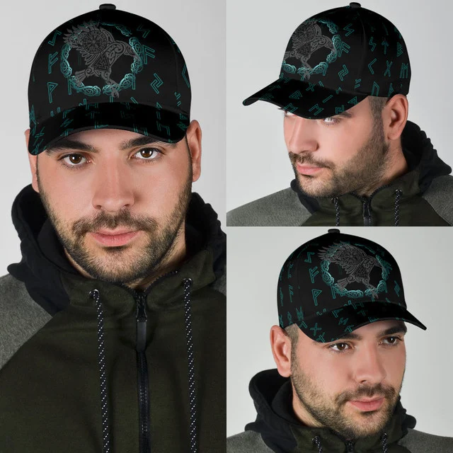 Vikings-The Raven Of Odin Tattoo Cap