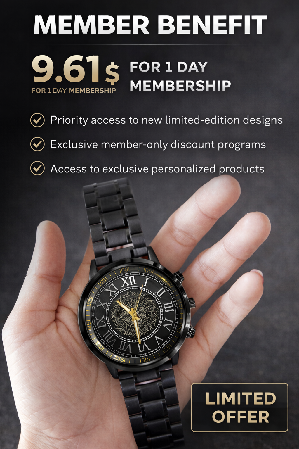 Viking Timepiece Membership 1 Day