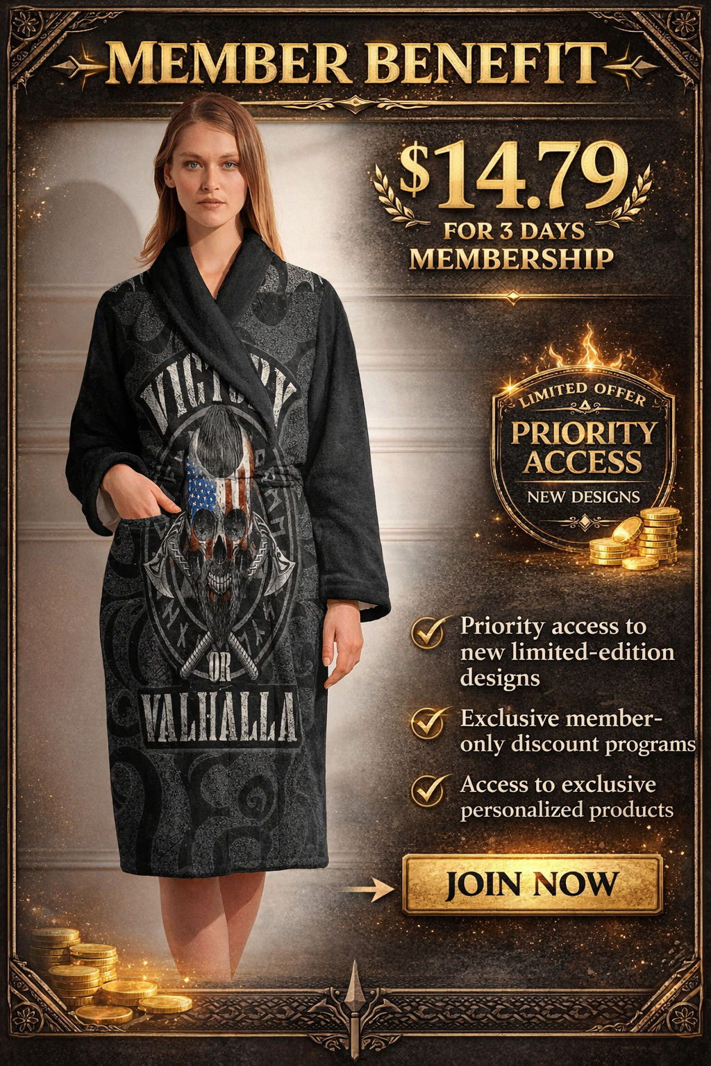 Viking Robe 1 Day Membership + Gift