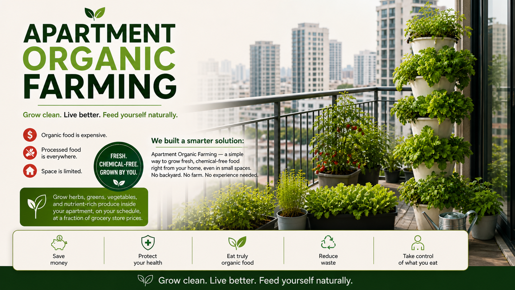 Apartment Organic Farming
