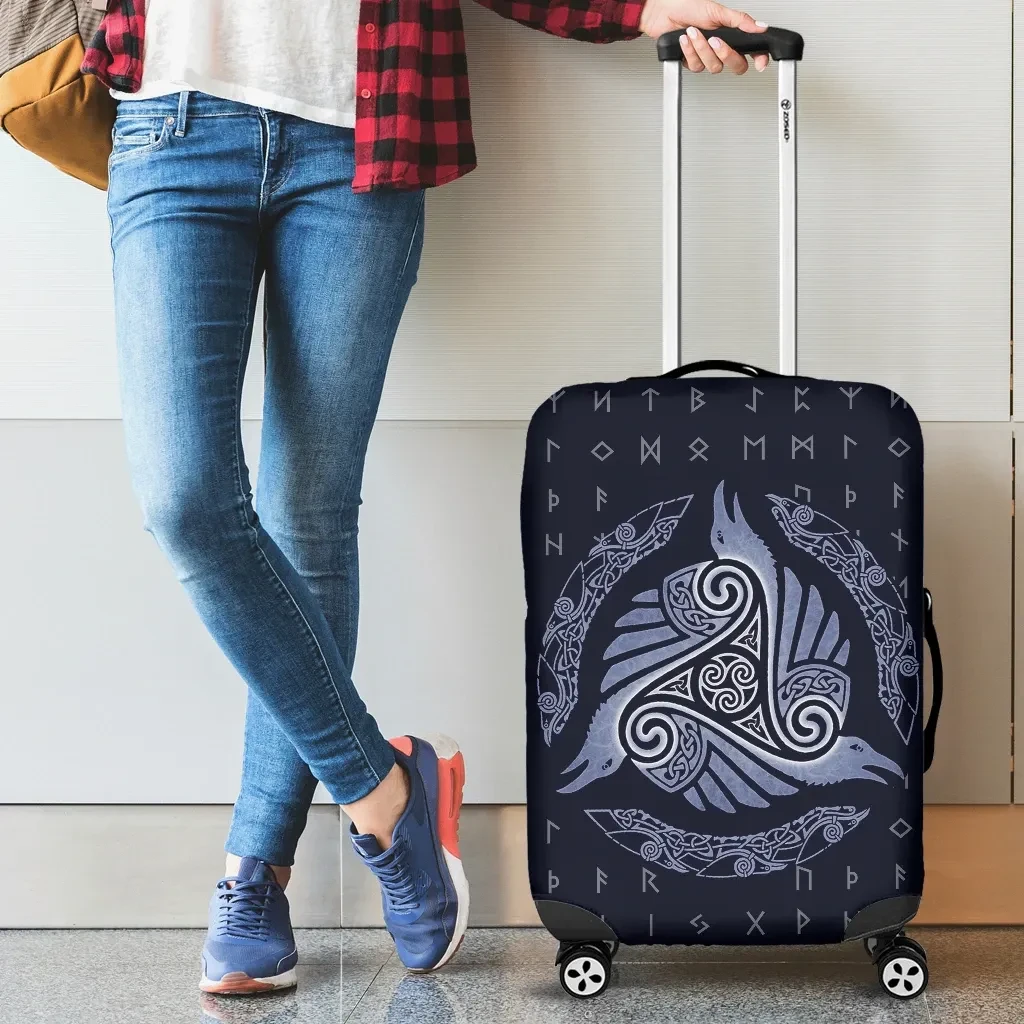 Viking Luggage Cover - Raven Of Viking