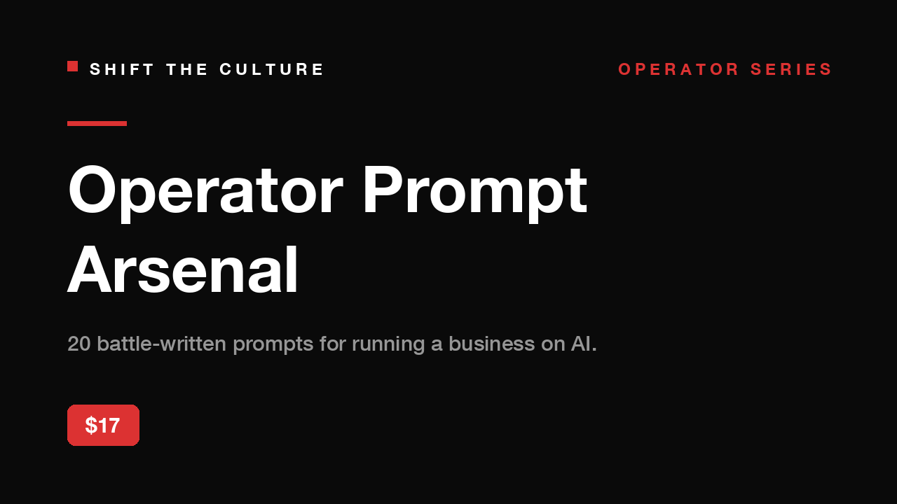 STC Operator Prompt Arsenal