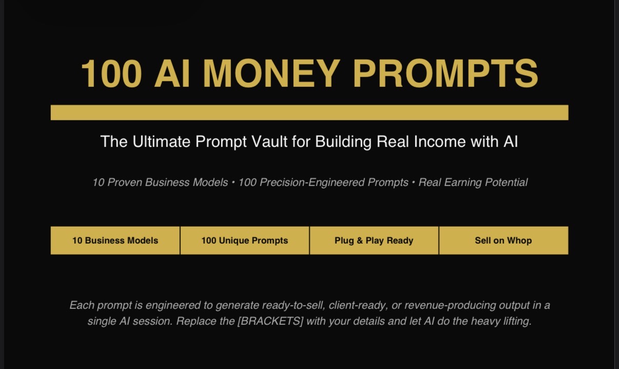 100 Ai Money Prompts 