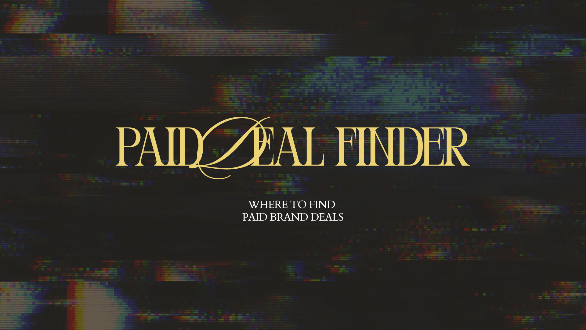 Paid UGC Deal Finder