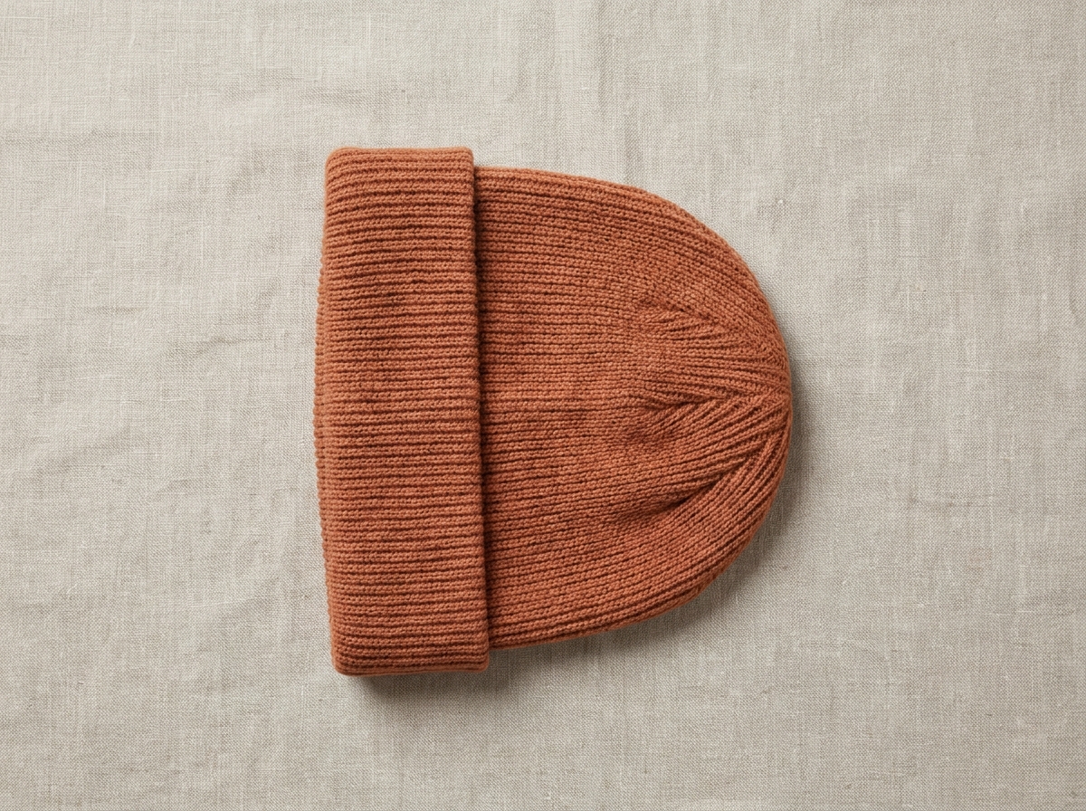 Ribbed Cotton Beanie