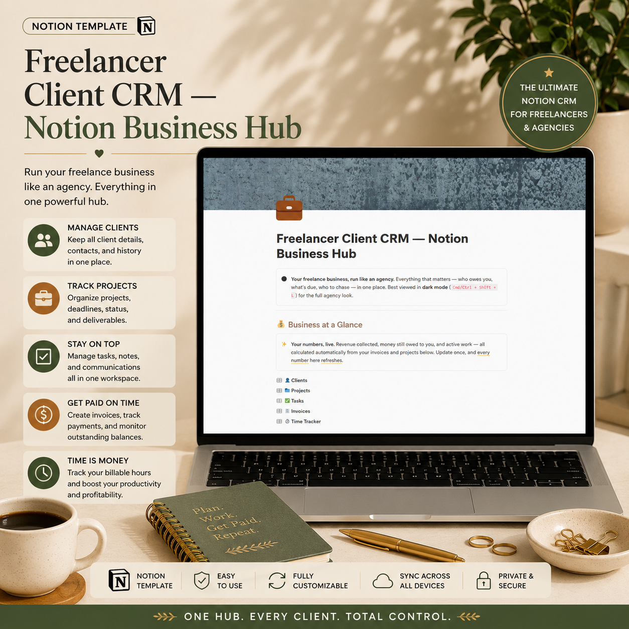 The Freelancer CRM — Notion Business Dashboard (Client, Invoice & Project Manage