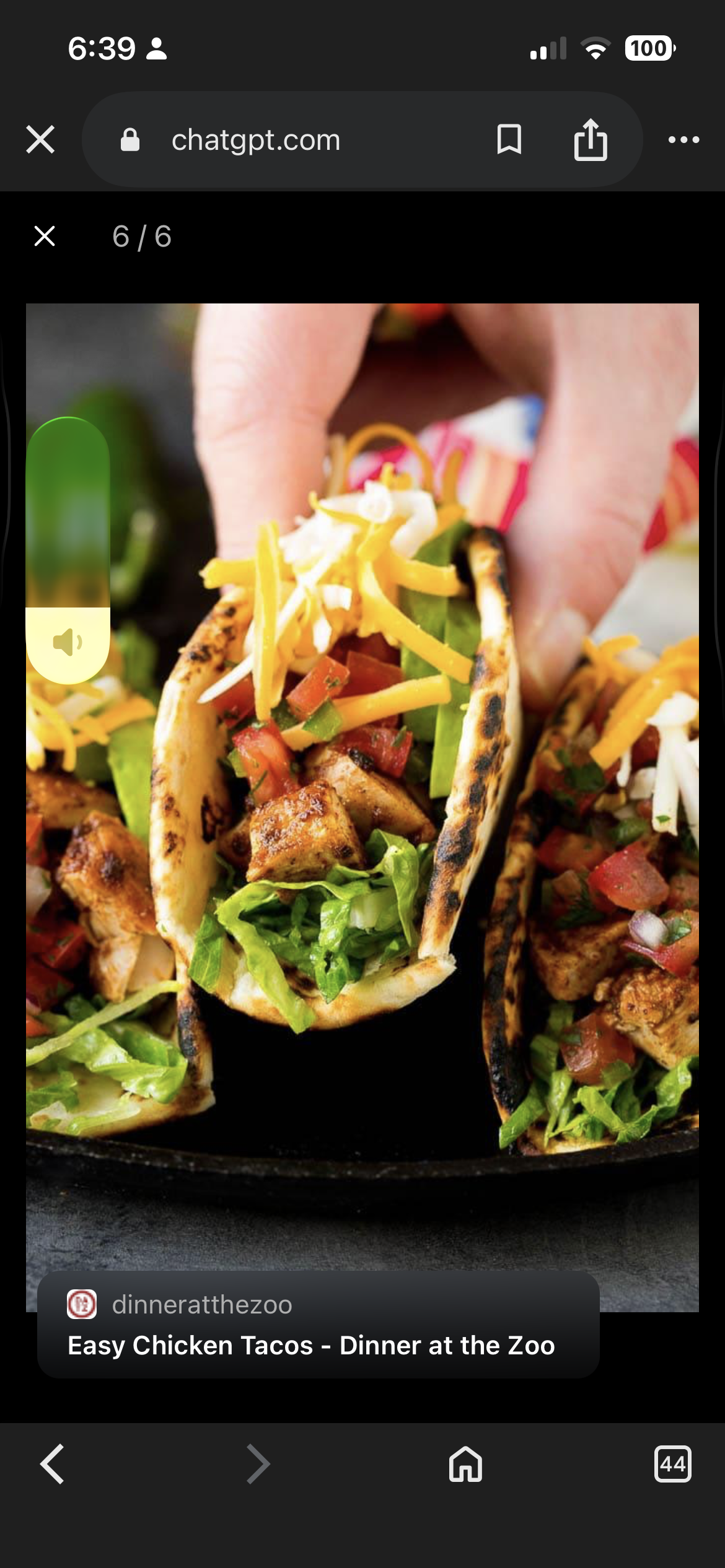 Chicken street tacos
