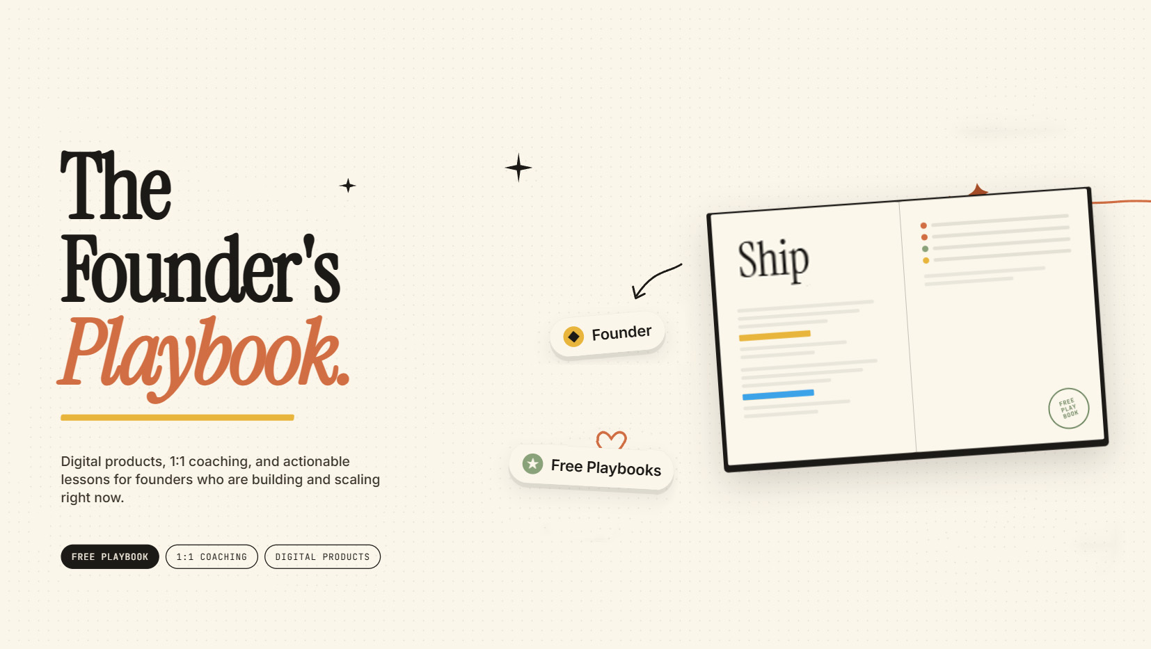 The Founder's Playbook