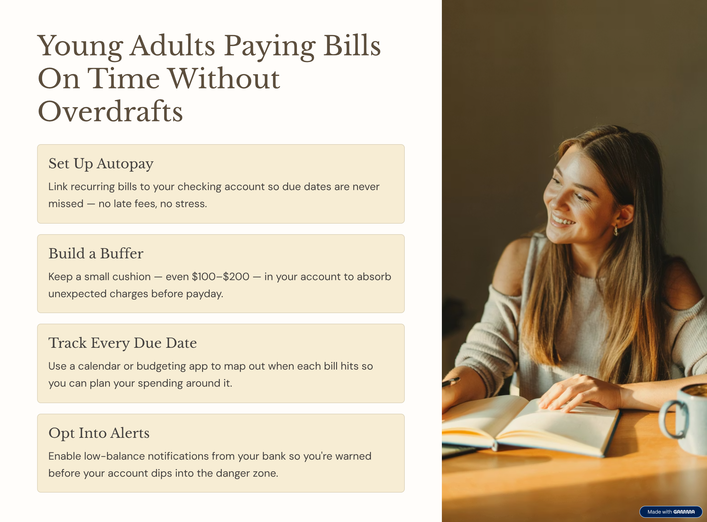 Young Adults Paying Bills On Time Without Overdrafts