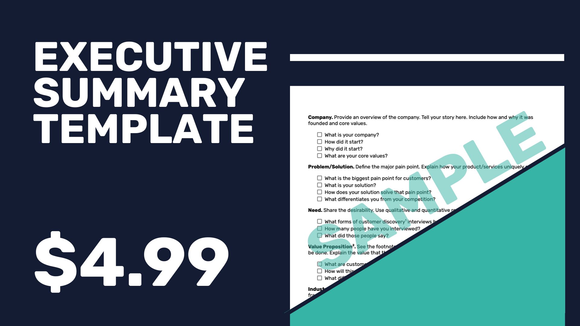Executive Summary Template
