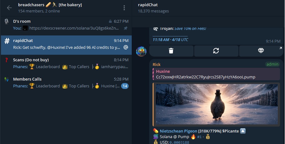 Level 1: Breadchasers BAKERY (Telegram + Bakery Discord)