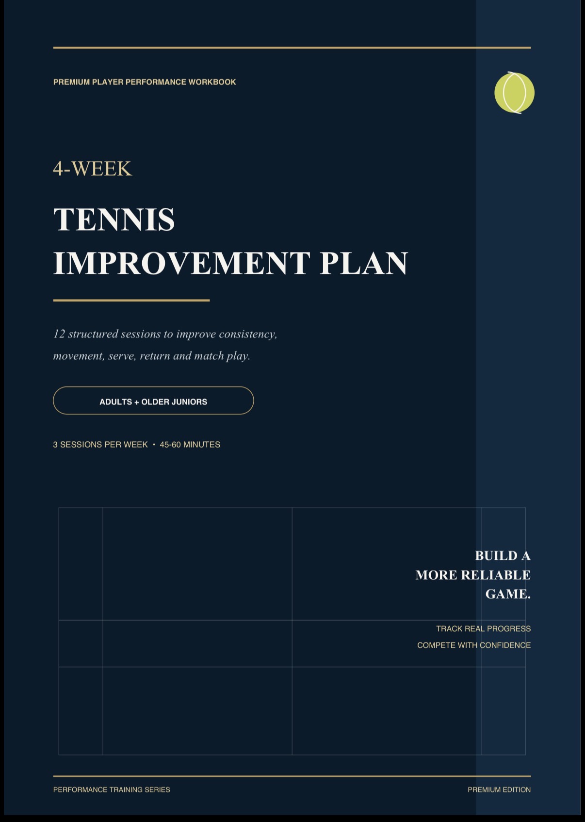 4 week tennis improvement plan