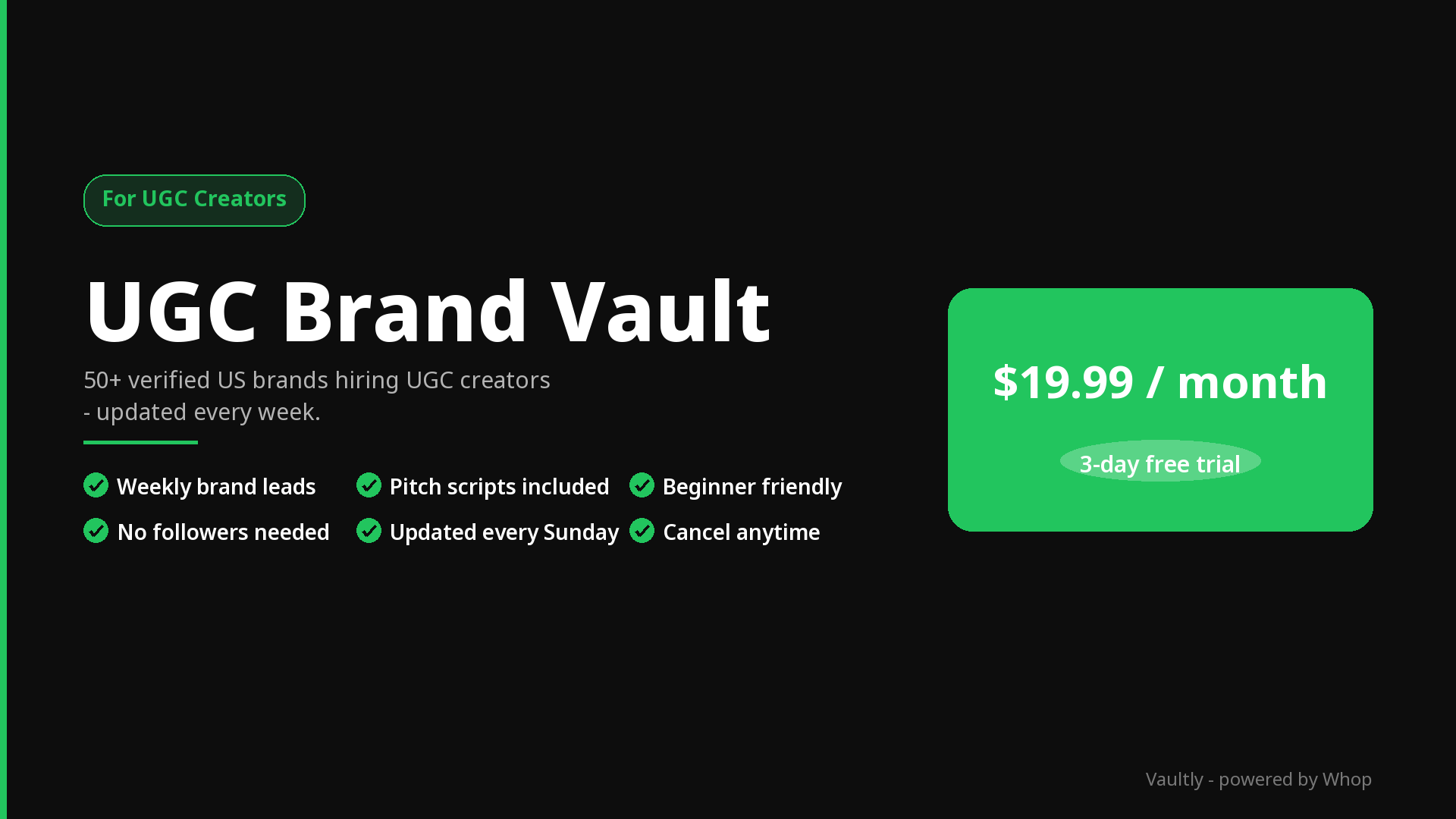 UGC Brand Vault