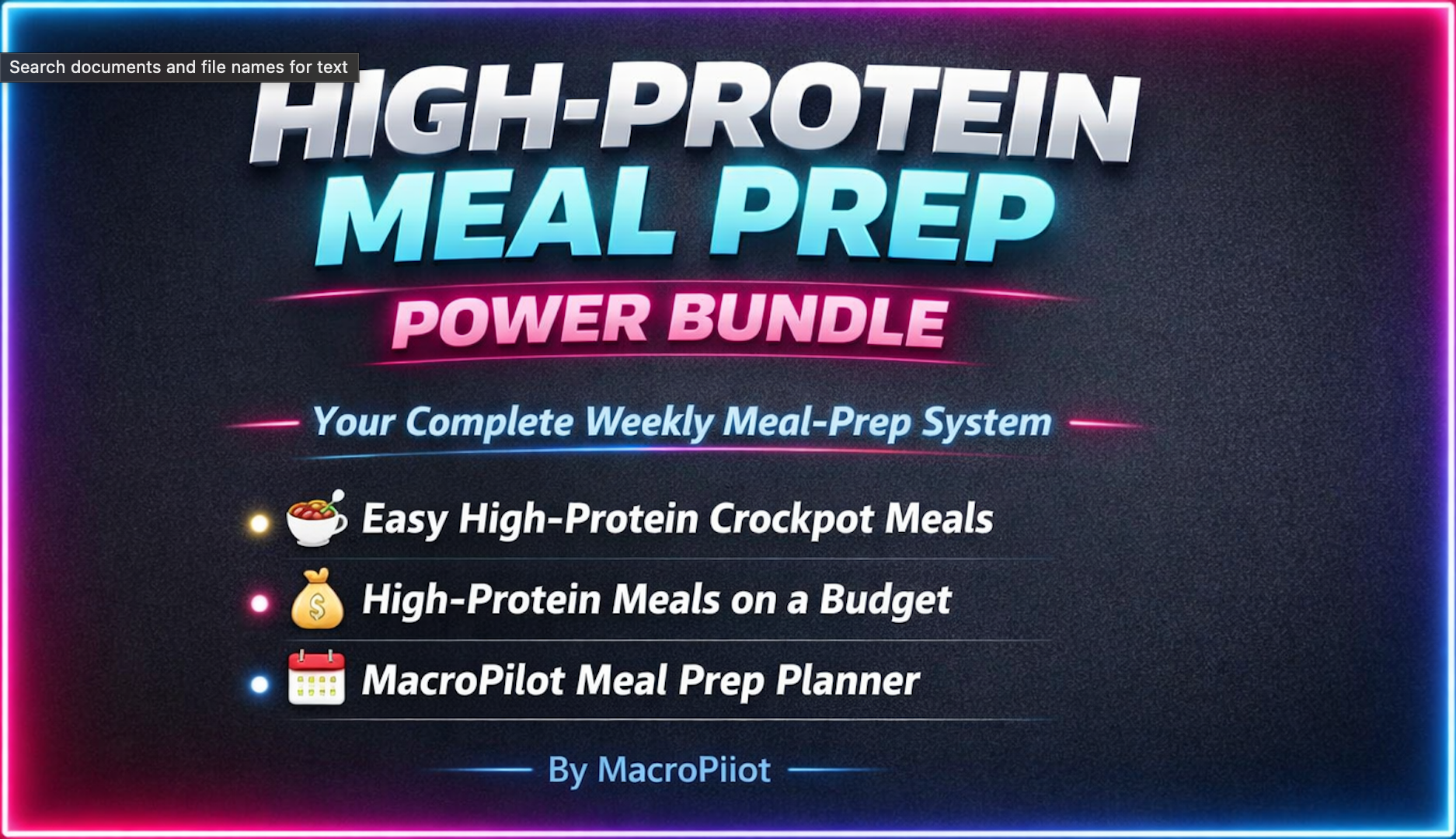The High‑Protein Meal Prep Power Bundle