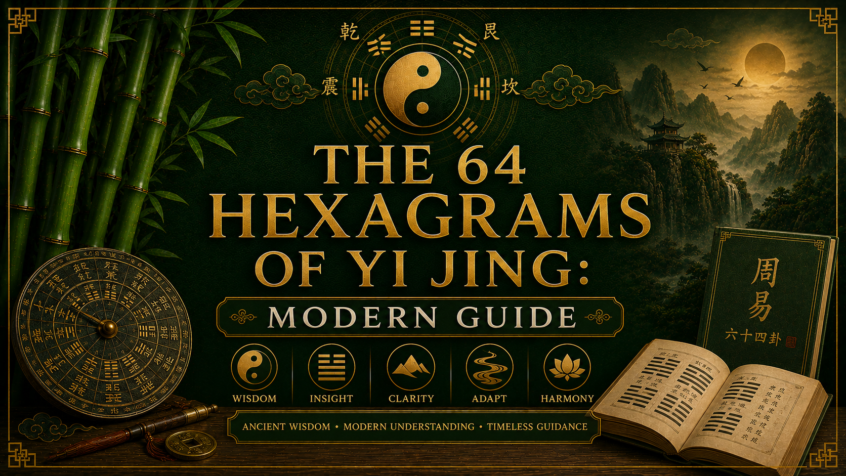 The 64 Hexagrams of Yi Jing: Modern Guide