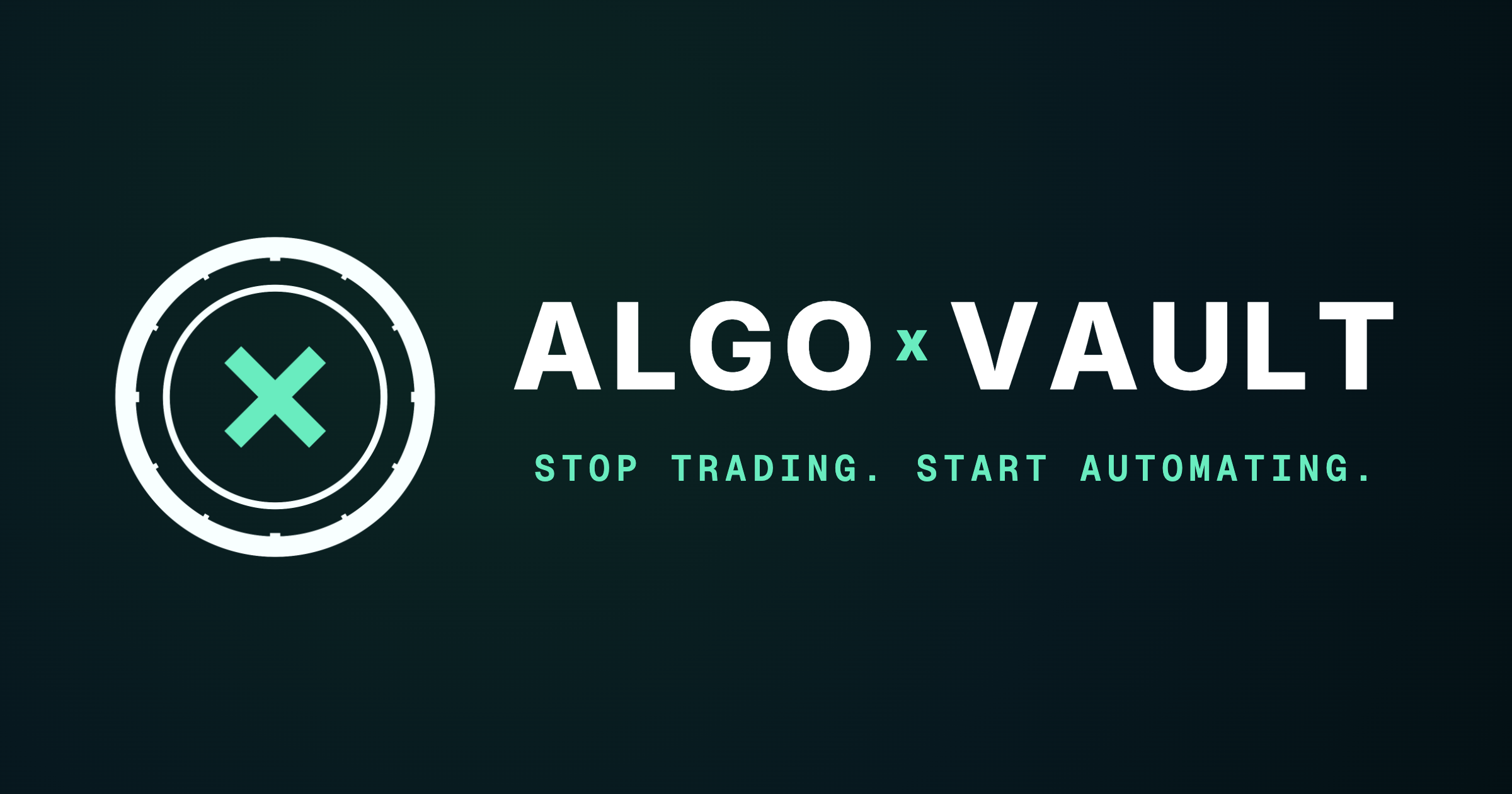 Algo x Vault banner