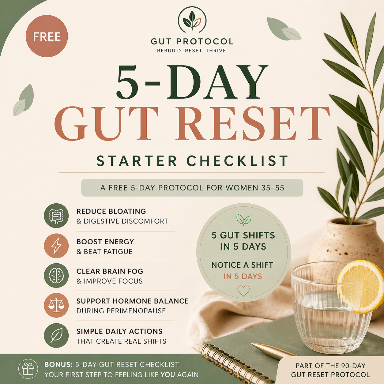 5-Day Gut Reset Starter Checklist