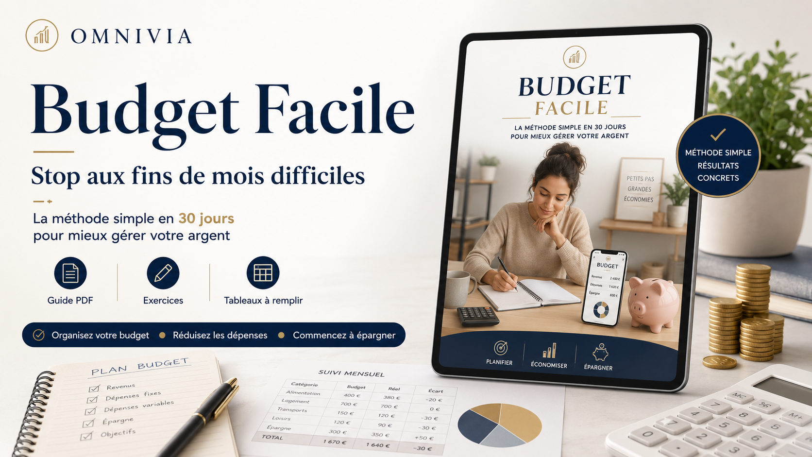 Stop aux fins de mois difficiles — Guide budget 30 jours