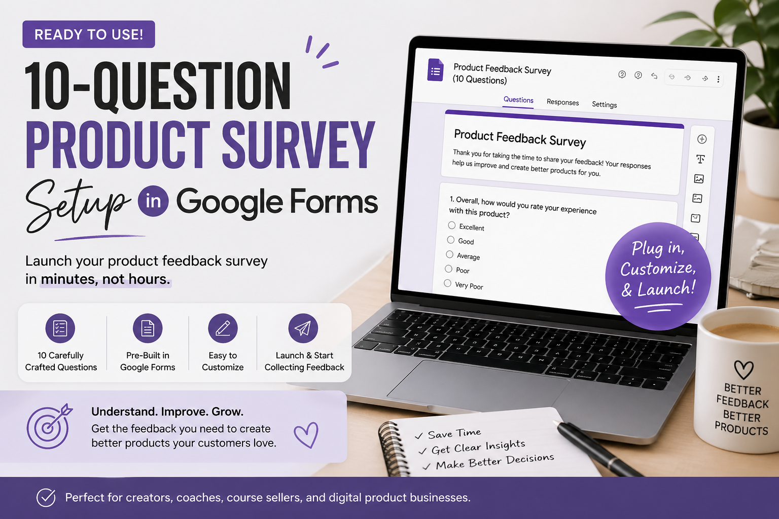 10-Question Setup Google Forms