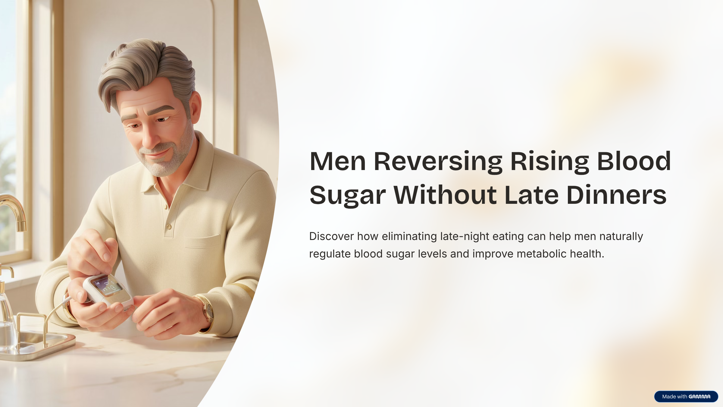 Men Reversing Rising Blood Sugar Without Late Dinners