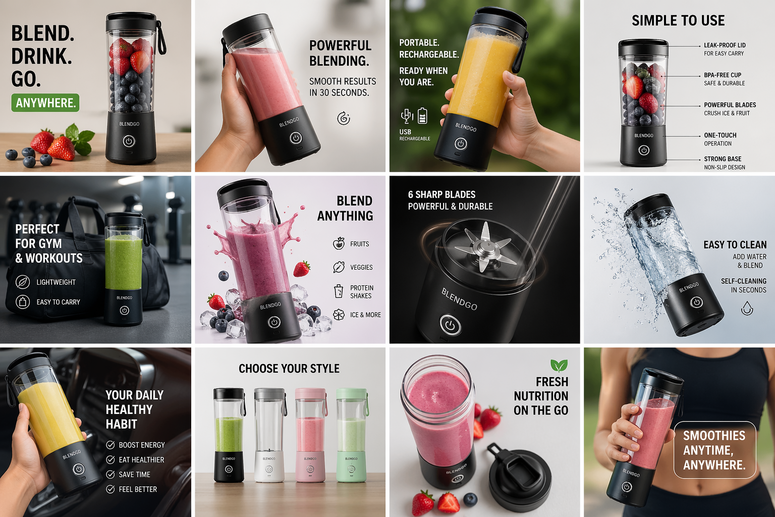 BlendGo Travel Smoothie Cup