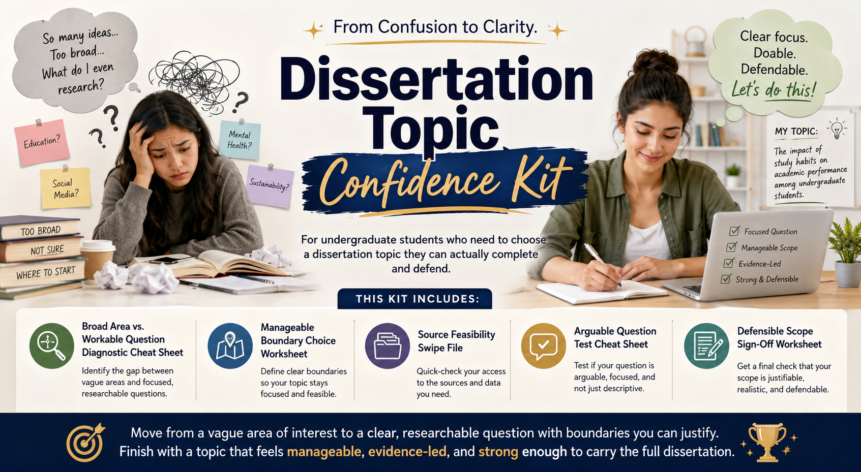 Dissertation Topic Confidence Kit
