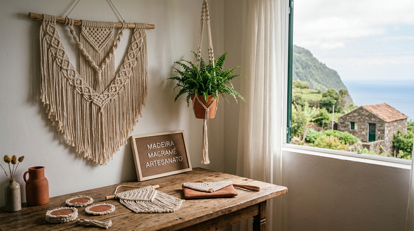 Peças de Macramé Artesanal