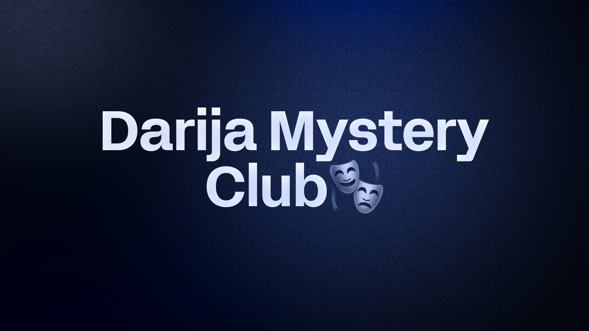 L'ghdar Dark Darija Story