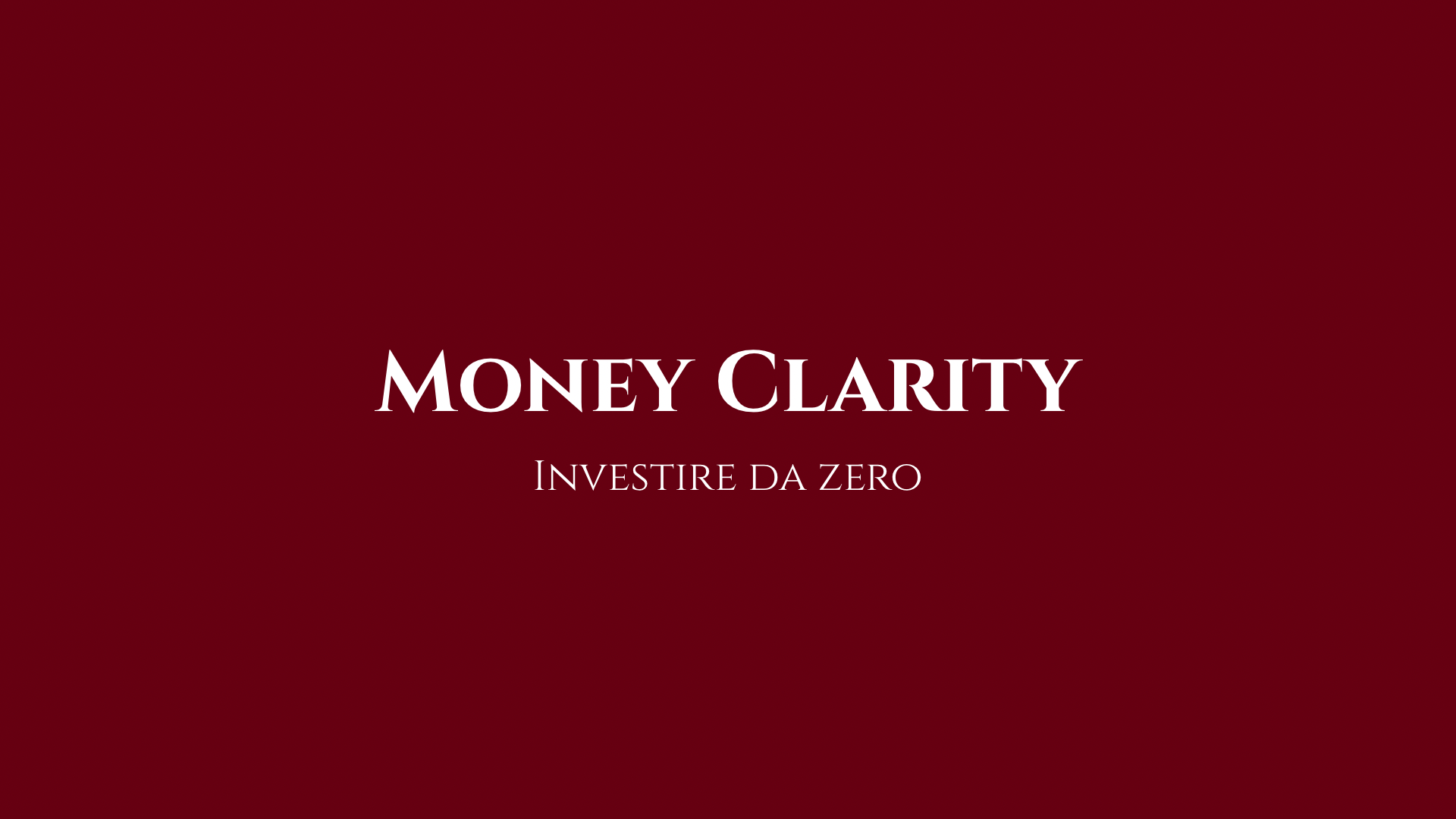 Investire da zero
