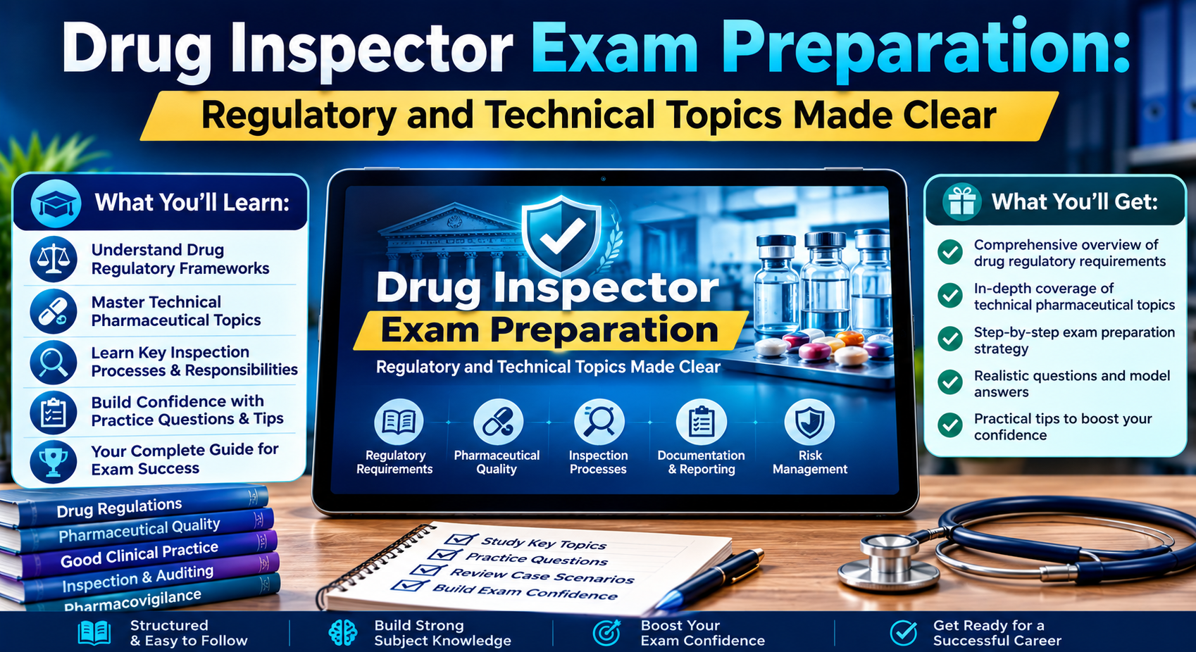 Drug Inspector Exam Preparation: Regulatory and Technical Topics Made Clear