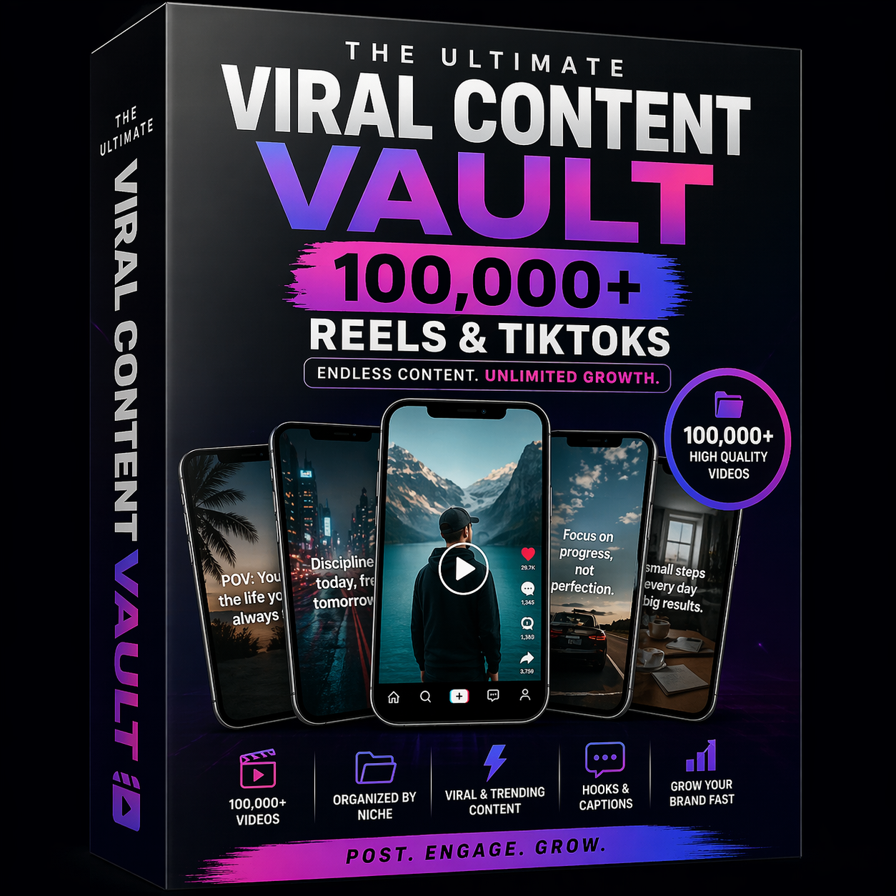 100,000+ Viral Reels Bundle PLR MRR, AI Animated Content, Viral reels, TikTok, I