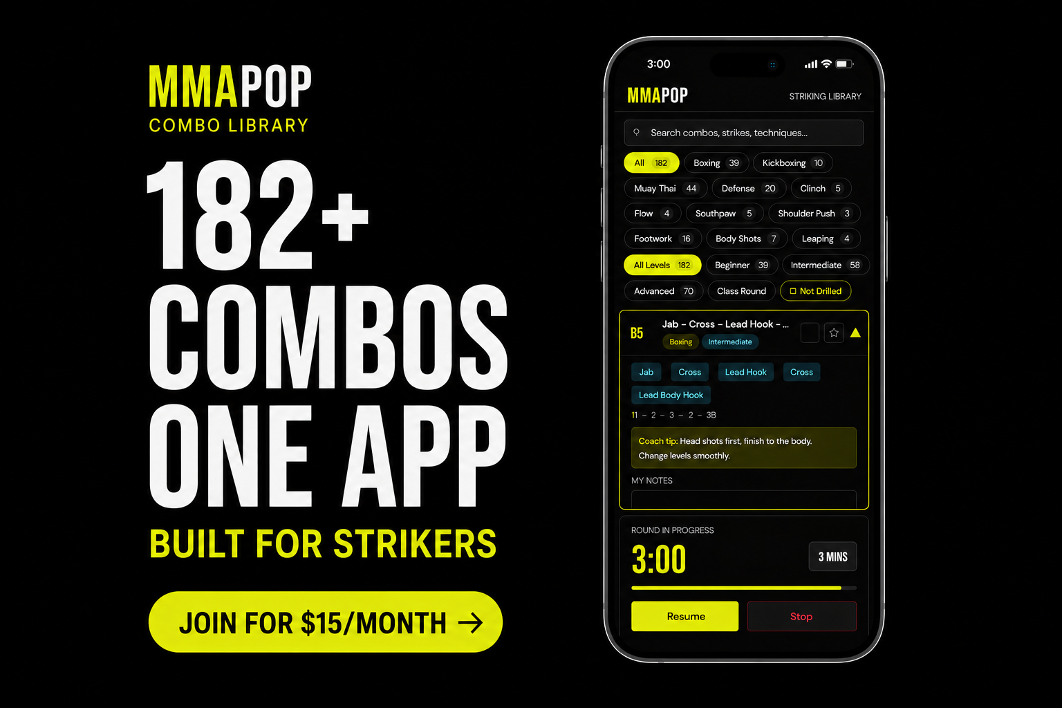 MMAPOP Combo Library