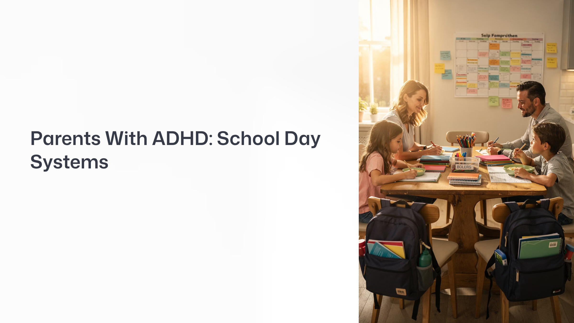Parents With ADHD: School Day Systems