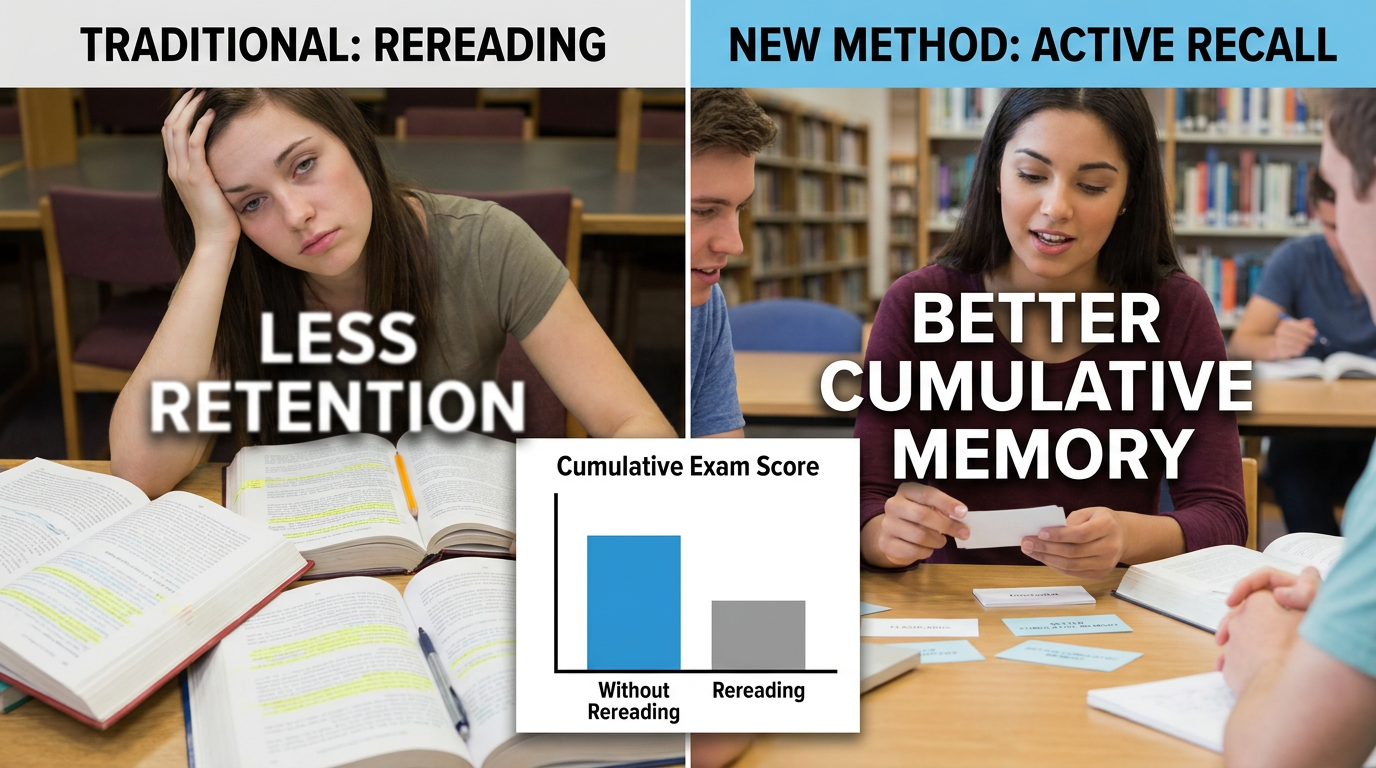 College Students Remember More For Cumulative Exams Without Rereading