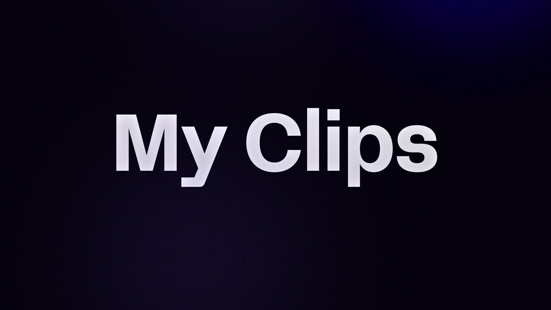 My Clips 