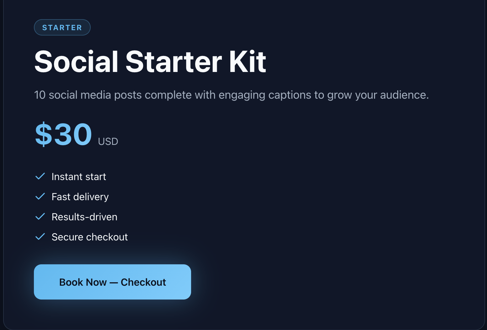 Social Starter Kit