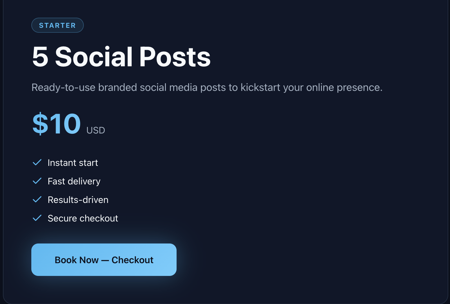 5 Social Posts