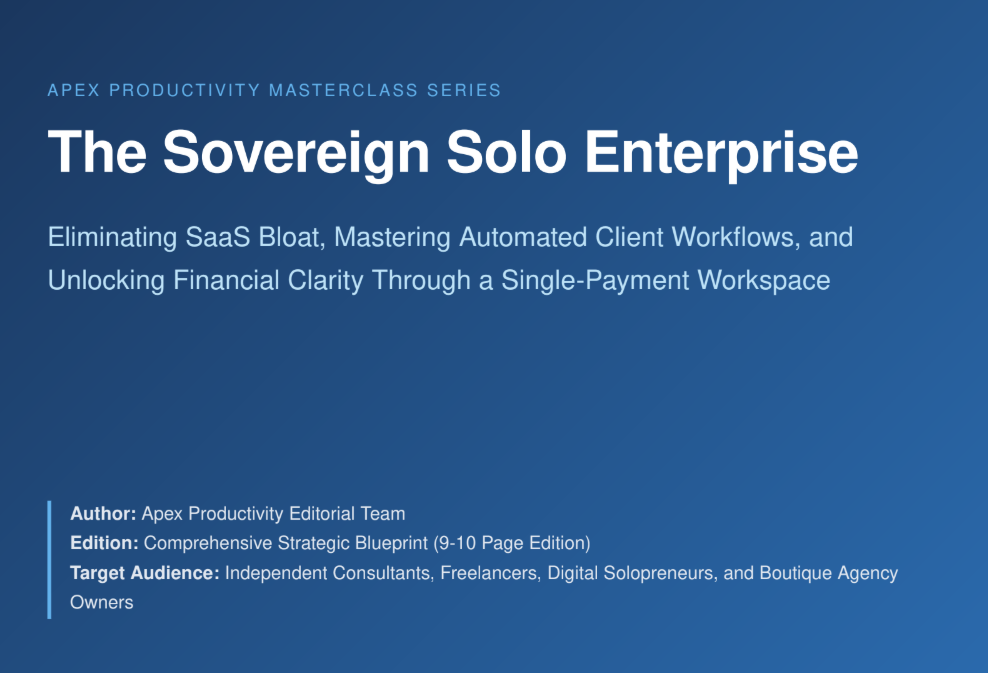 Apex Productivity Guide: Manage Clients, Track Earnings & Eliminate SaaS Costs