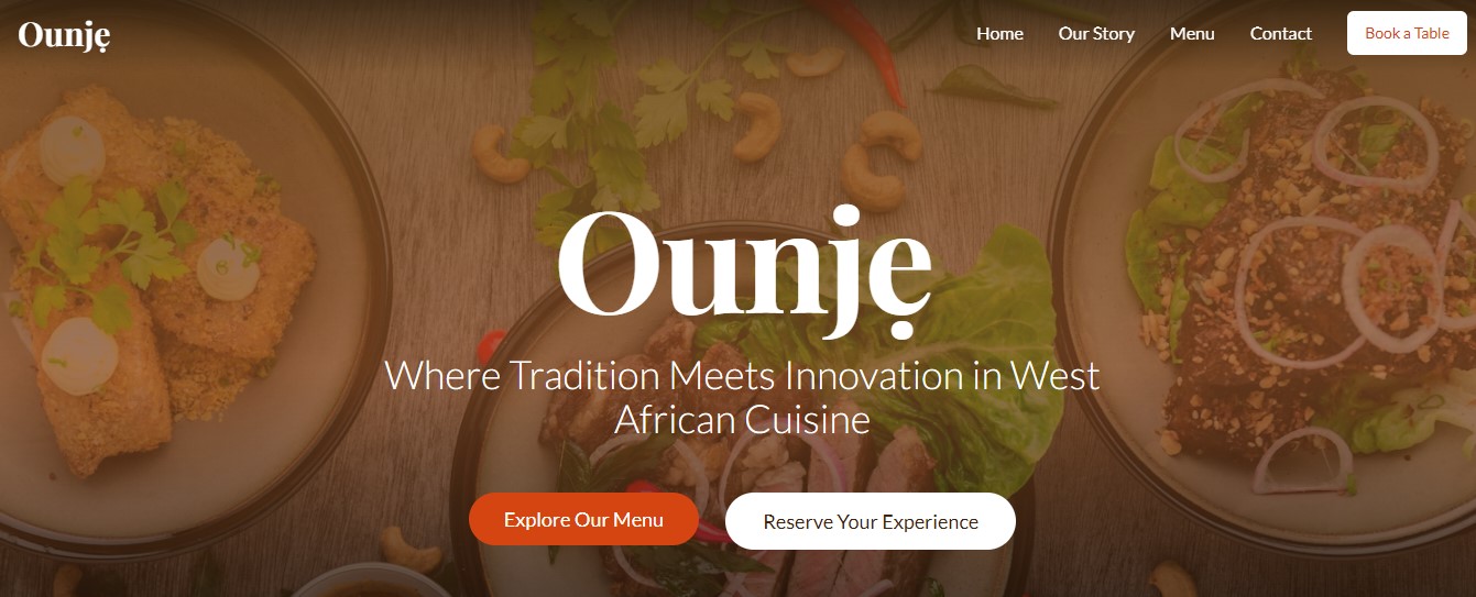 Modern Restaurant Web Template (NextJS & TypeScript)