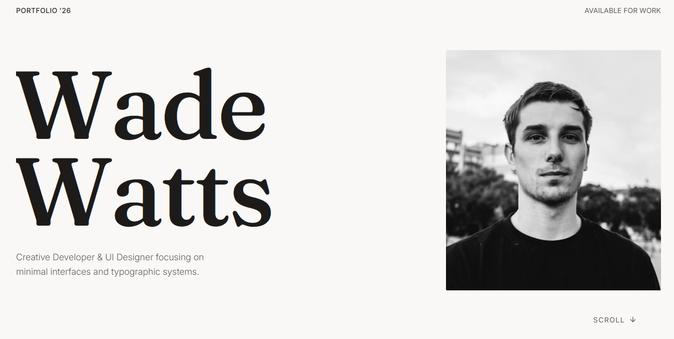 Bold Portfolio Template