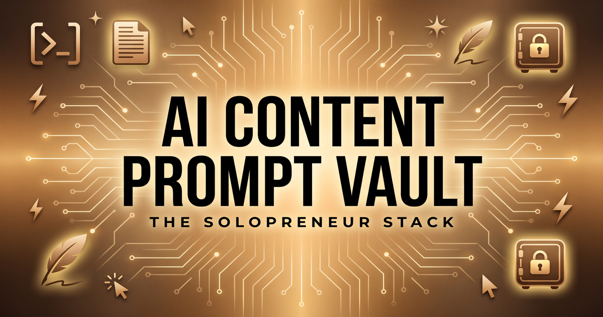 The AI Content Prompt Vault
