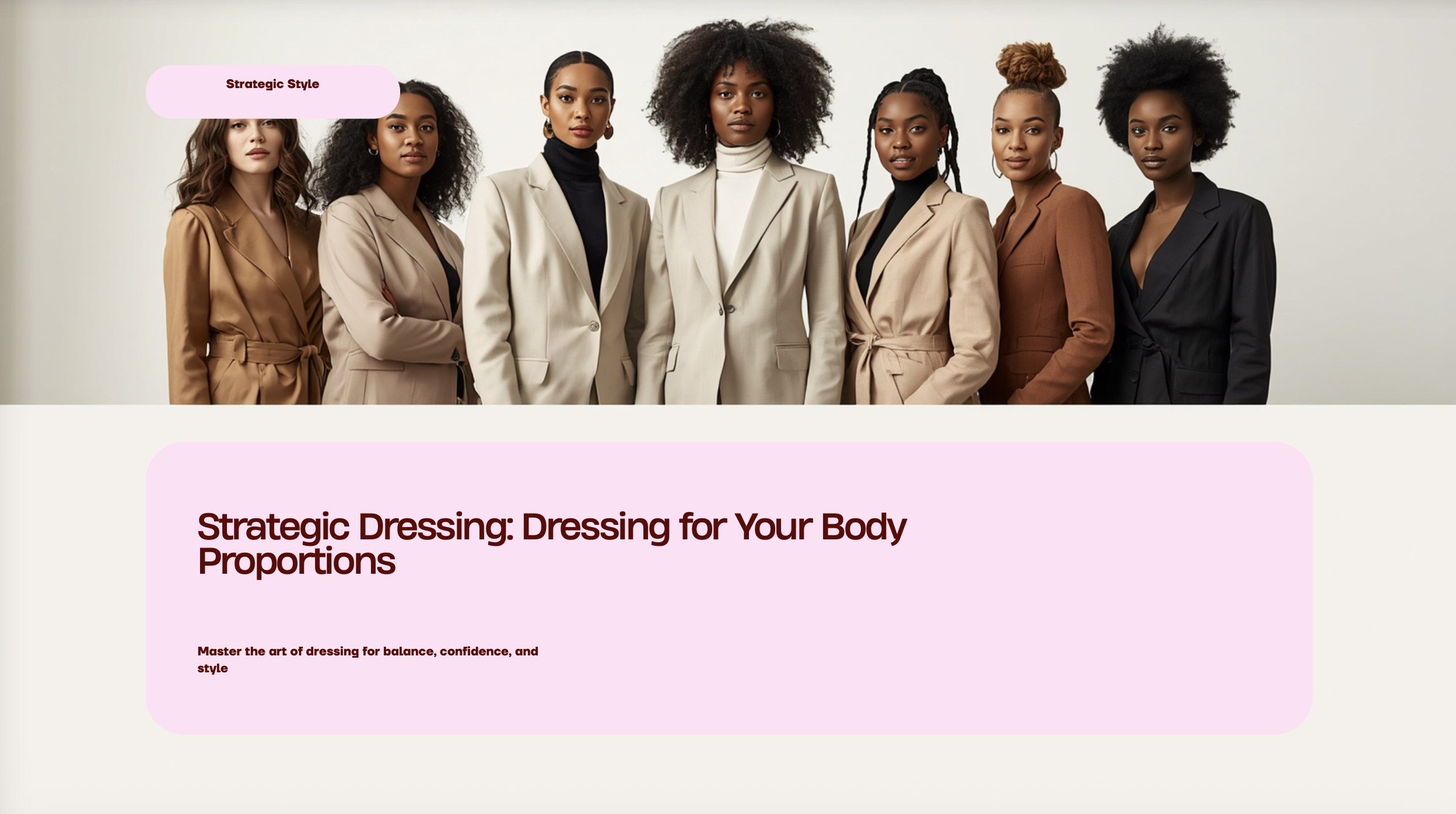Dressing for Your Body Type