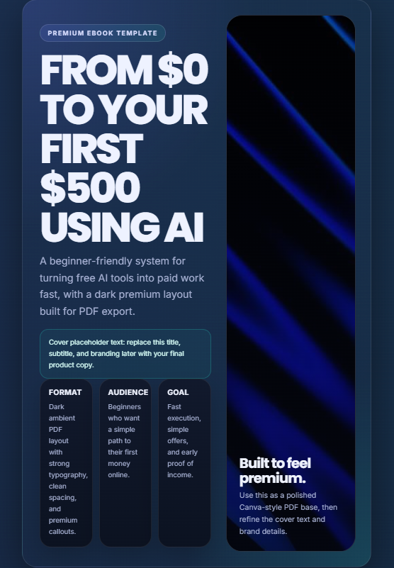 From $0 to First $500 Using AI
