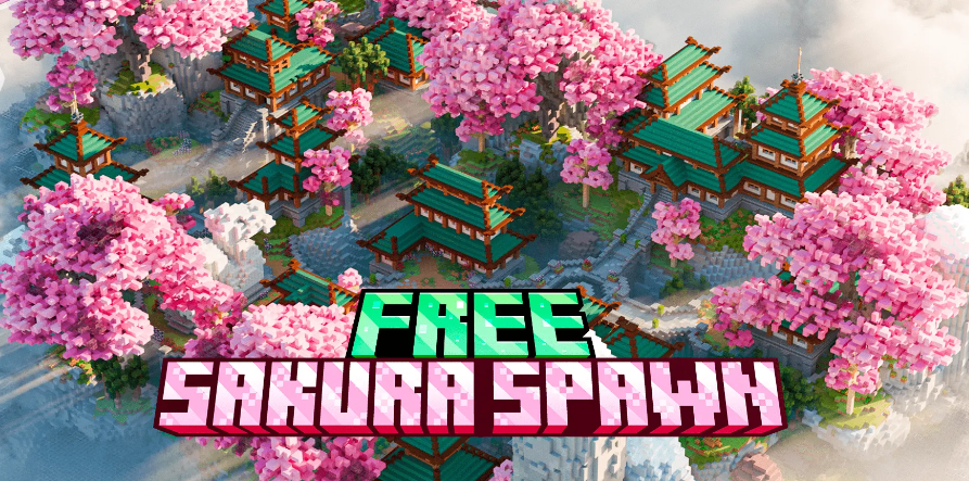 MInecraft Sakura Spawn Build (291x252)
