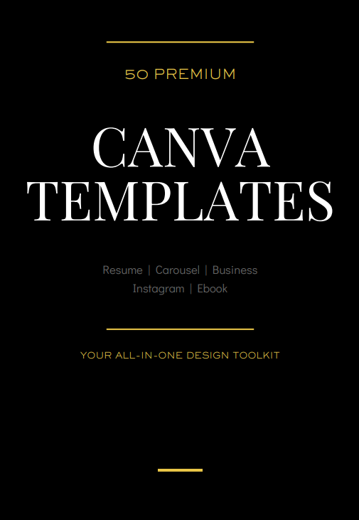 50 Premium Canva Templates Bundle