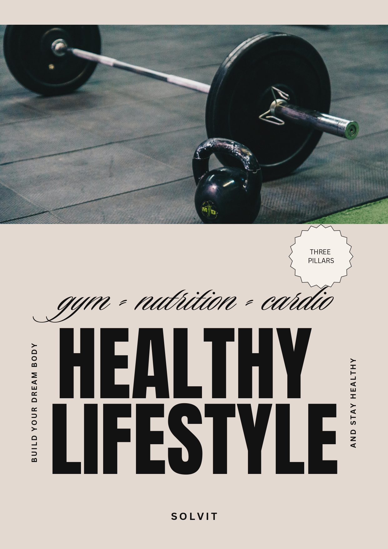 SOLVIT Fitness Workbook - GYM - NUTRITION - CARDIO BALANCE