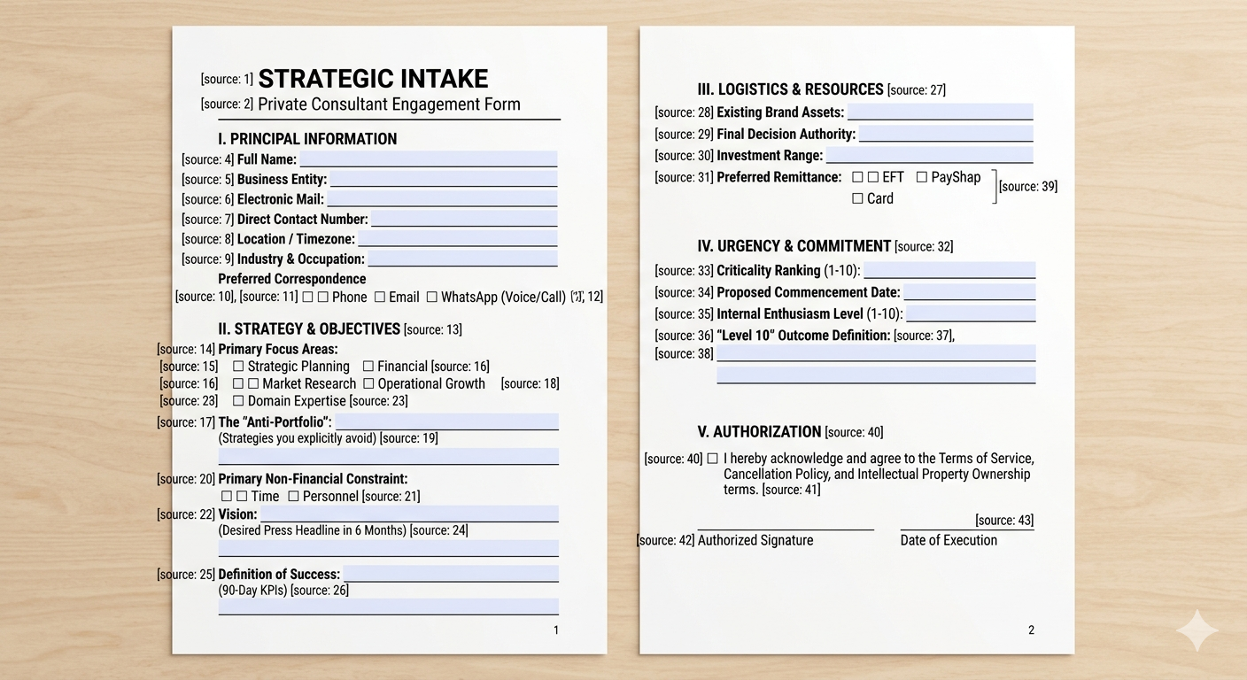 Client form